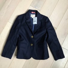 NWT navy wool crewcuts blazer 4/5