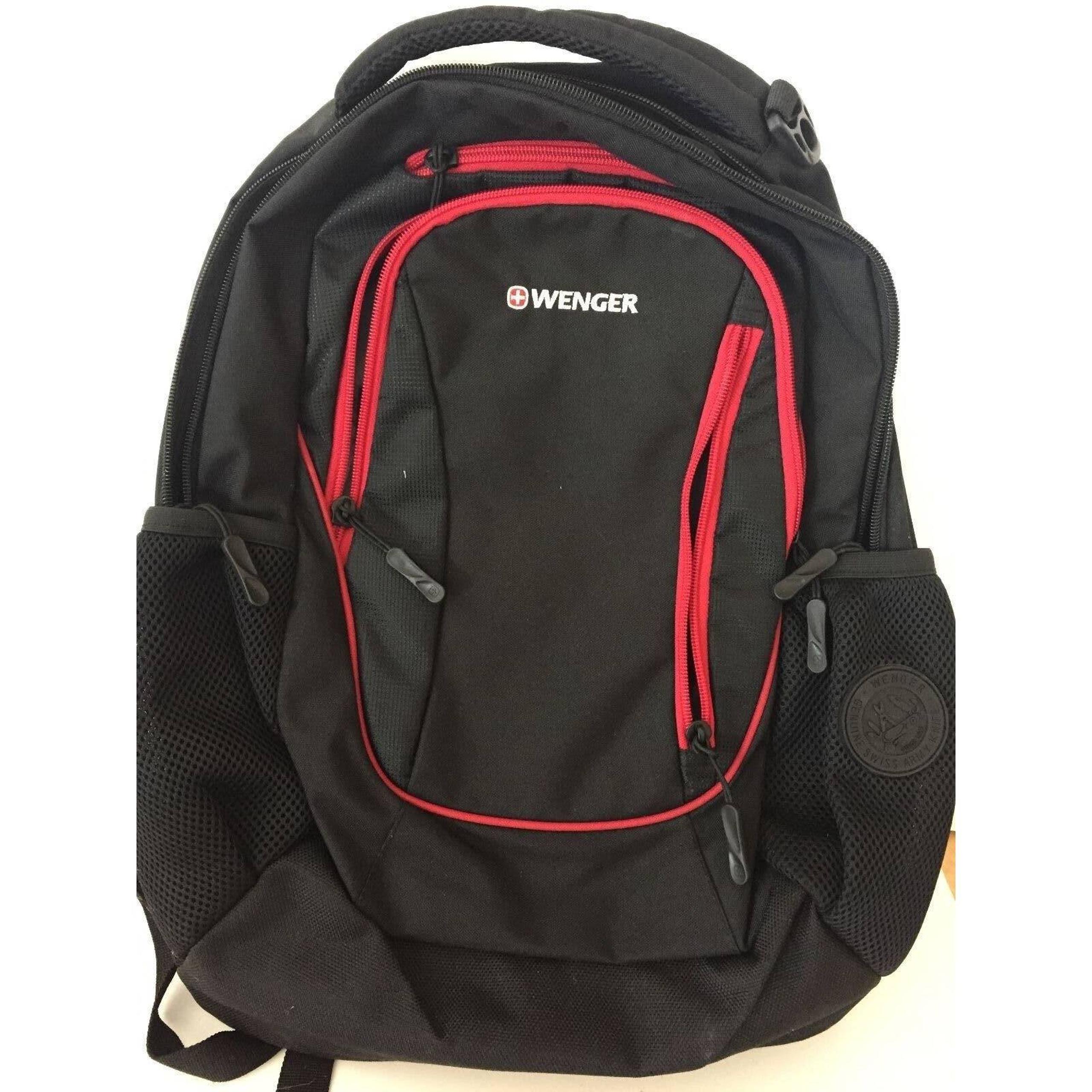 Wenger Black Three Pocket Backpack