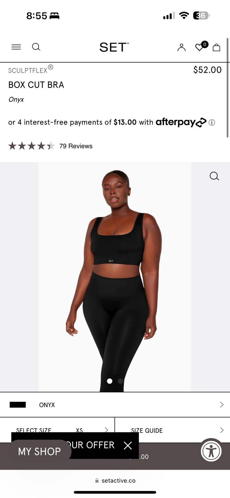 Set Active Sculpt Flex Bra and Leggings Set - XS