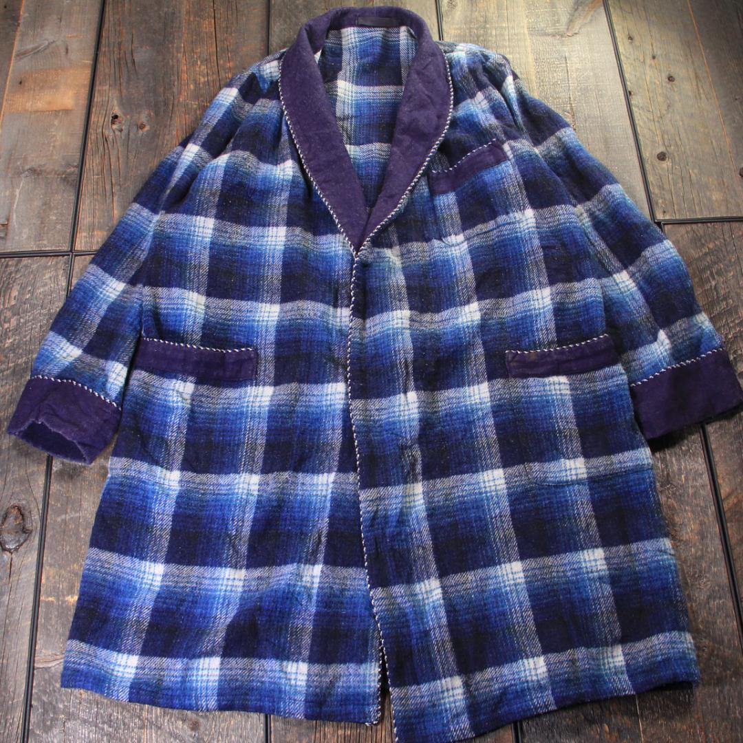 SP Vintage Long Coat, Gown, Ombre, Vintage Coat, Beltless, Blue
