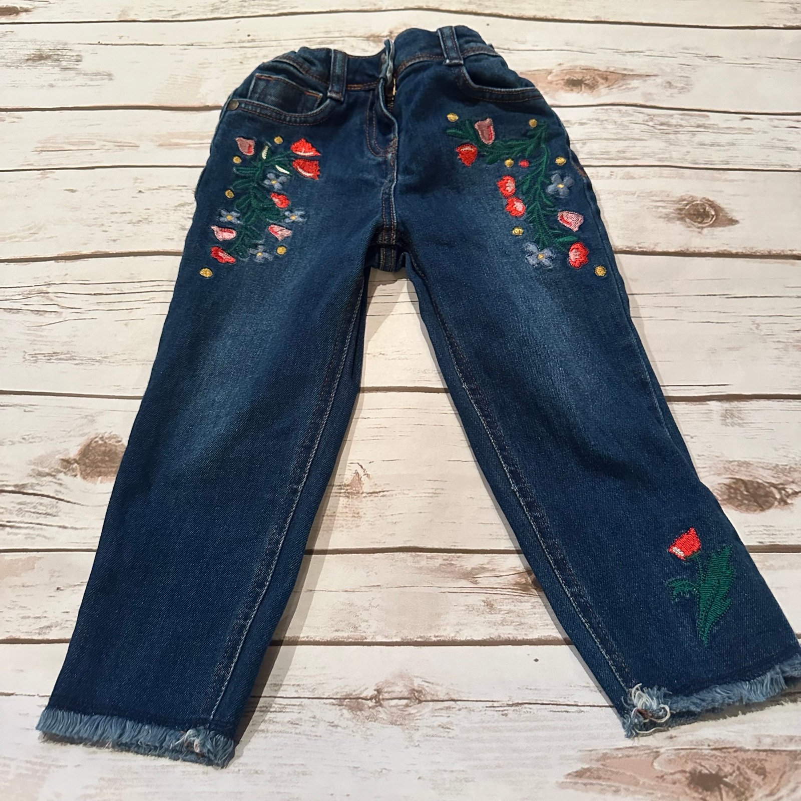 Mini boden floral jeans capri