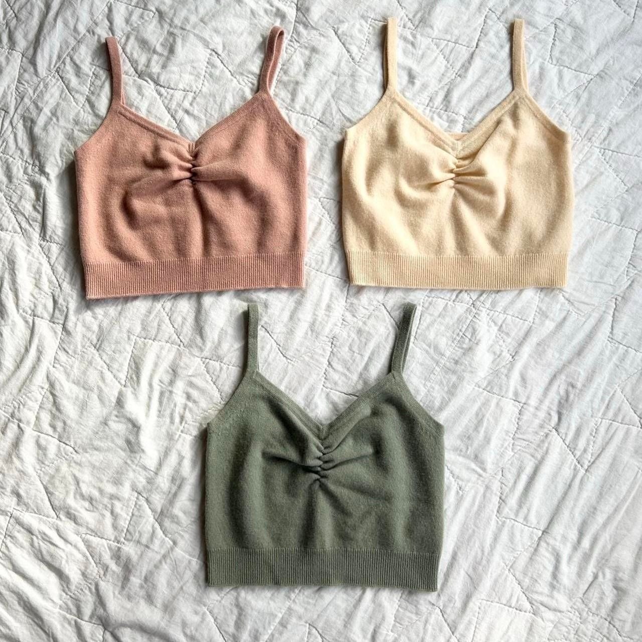 136 Sandro Soft Wool Sweater Tank Top Shirt Large Women's 3 Pink Green Ivory
