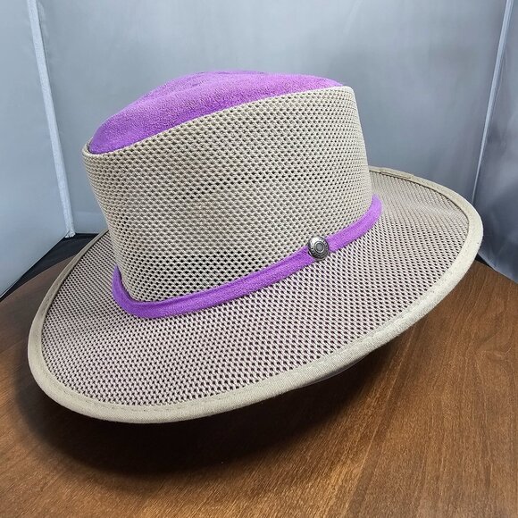 Breeze Suede Sun Hat | American Hat Makers | Lavender | NWT | X-LARGE RARE COLOR