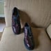 Prada Burgundy Patent Leather Brogue Platform Oxfords Size 40