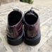 Prada Burgundy Patent Leather Brogue Platform Oxfords Size 40