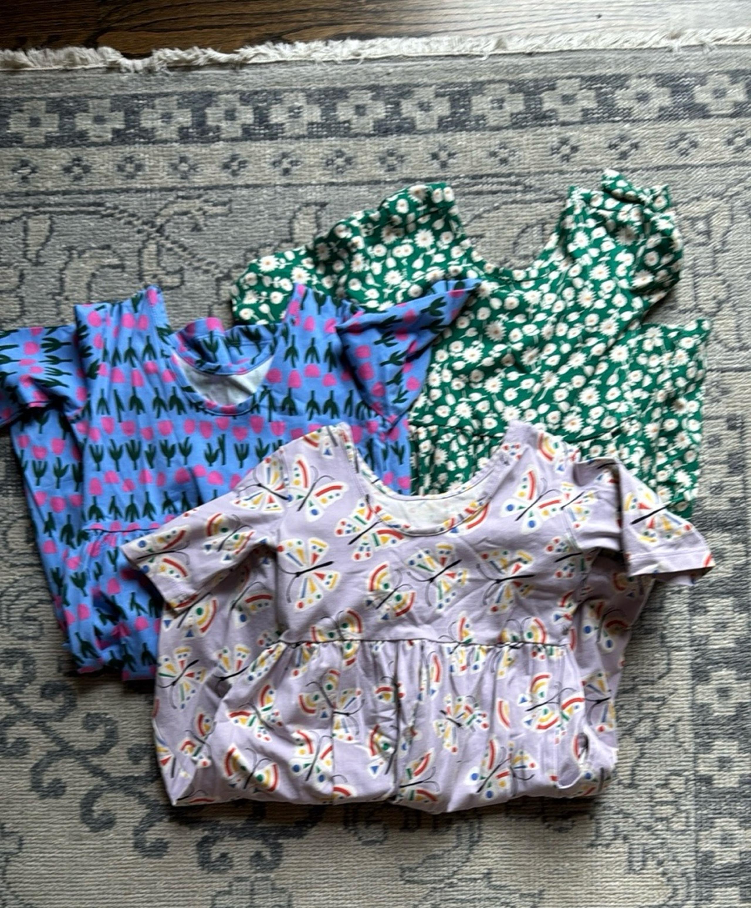 Hanna Andersson Girls Short Sleeve Dresses Size 8