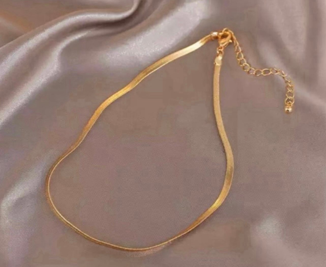 NEW Womens Unisex 18K Gold Snake Necklace