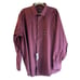 Kenneth Cole AWEARNESS Men’s Shirt Size 19 36/37 Non-Iron Slim Fit Burgundy Red