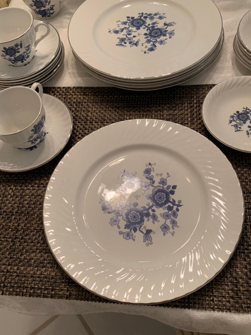 Wedgewood and co royal blue ironstone di