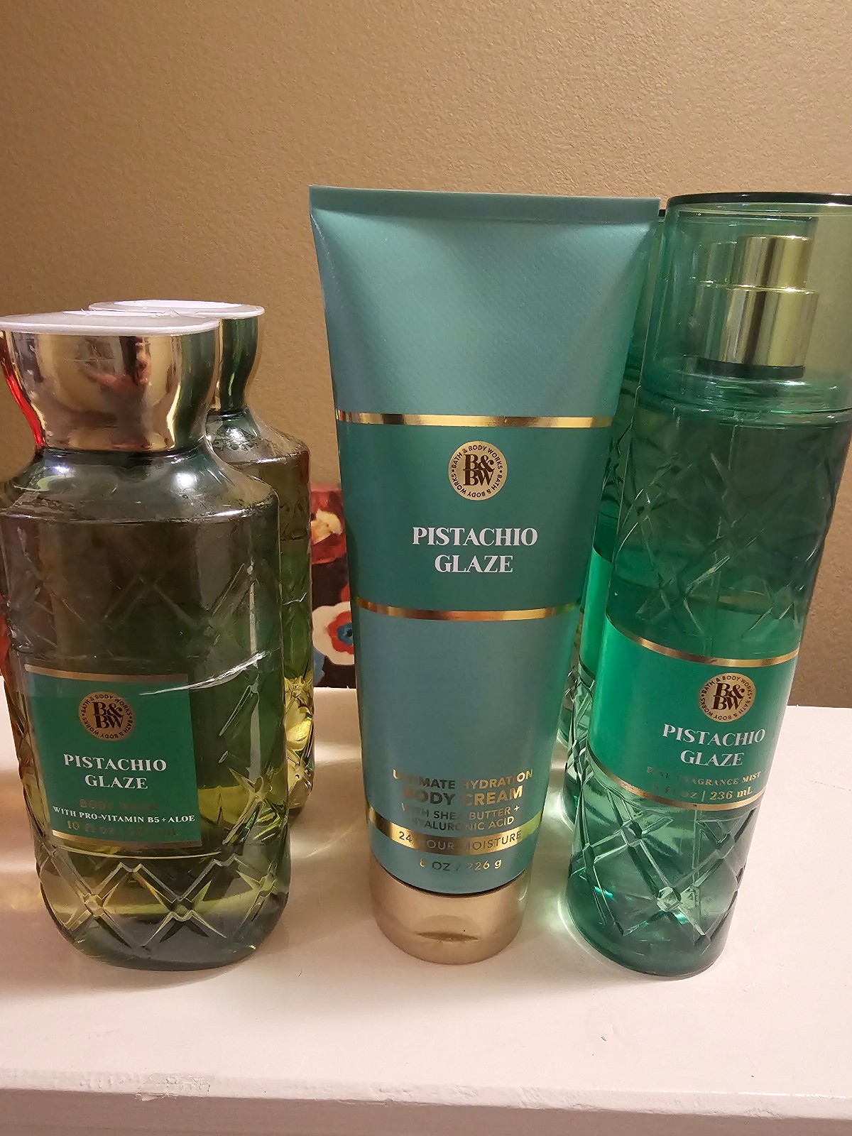 Bath and Body Works Pistachio Glaze 6 Piece Body Care Set