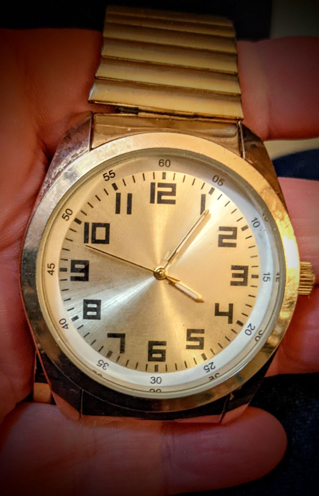 Mens VTG Timex Gold Plated Watch