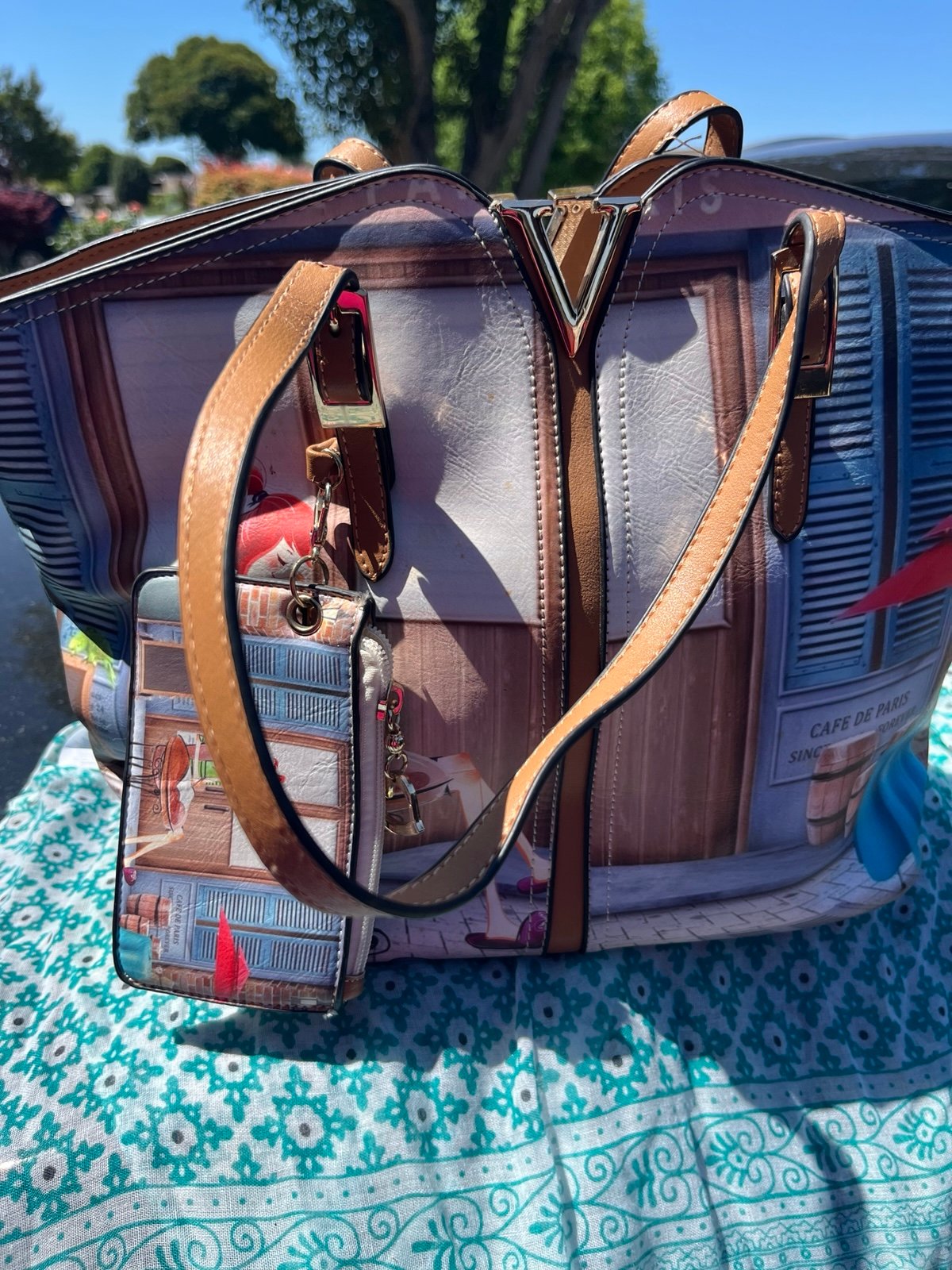 EUC Hand Bag with Crossbody Strap