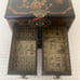 EXQUISITE Chinese Vintage Black & Gold Wood Jewelry/Travel Box , Dragon, w/Pin!