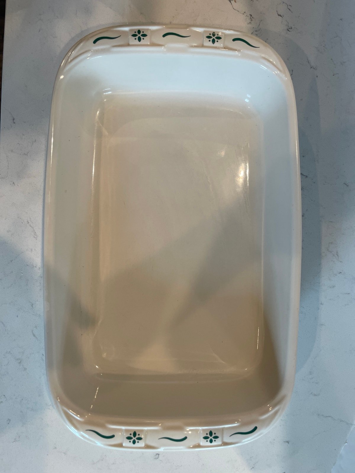 Longaberger Classic Green 9 x 13” Casserole.