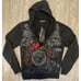 Y2K Sacred Cult Women’s Zip Up Hoodies Size XL Rhinestones AOP