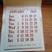 ANTIQUE RAPHAEL TUCK & SONS COLLECTIBLE 1929 ARTIST TEXTURED CARD & CALENDAR