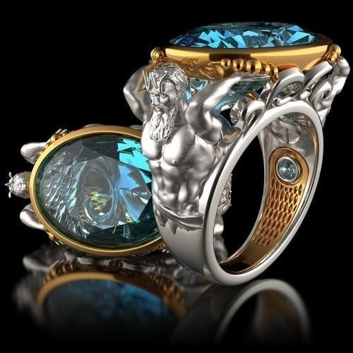 Exquisite Fashion Poseidon Ring size 8
