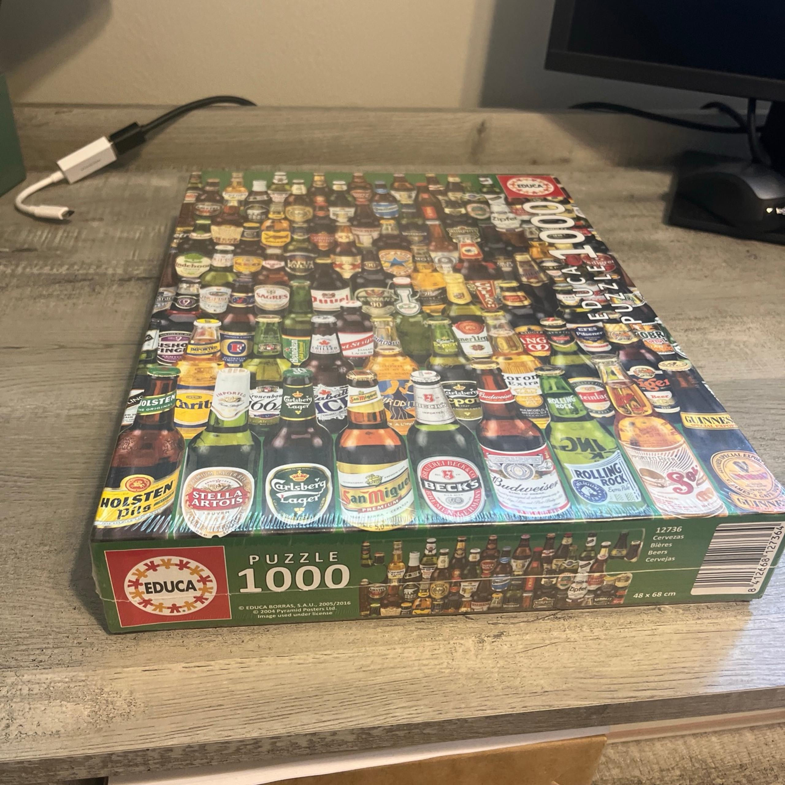 New & Sealed Beers Puzzle 1000 Pieces 2004 - Educa