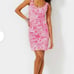 Lilly Pulitzer - Women's XL Newberri Tank Dress Peony Pink Seaside Scene Cotton