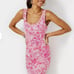 Lilly Pulitzer - Women's XL Newberri Tank Dress Peony Pink Seaside Scene Cotton