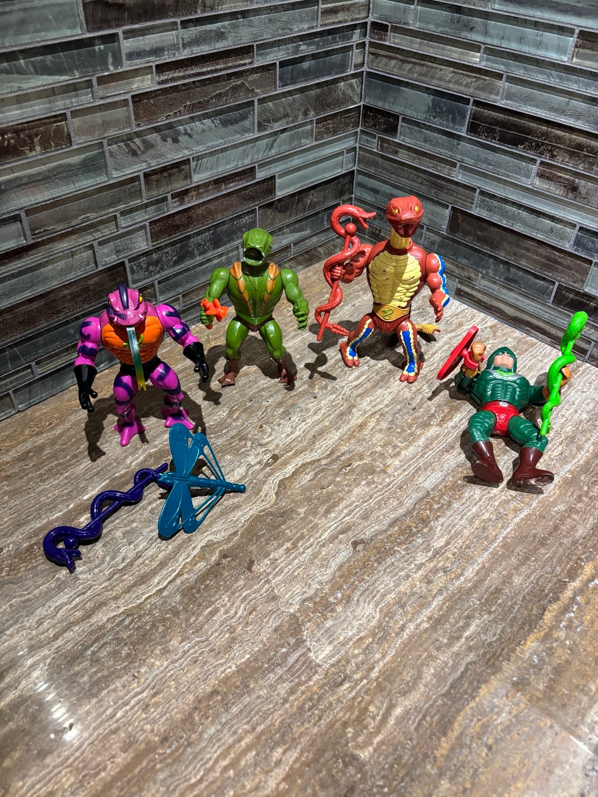 Lot of vintage MOTU Snake Men Heman