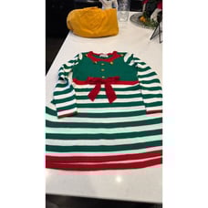Santa Claus Mrs dress size large, so nice fits great Christmas collection. Bells