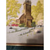 1973 Church In The Wildwood Paragon Crewel Embroidery Framed