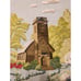 1973 Church In The Wildwood Paragon Crewel Embroidery Framed