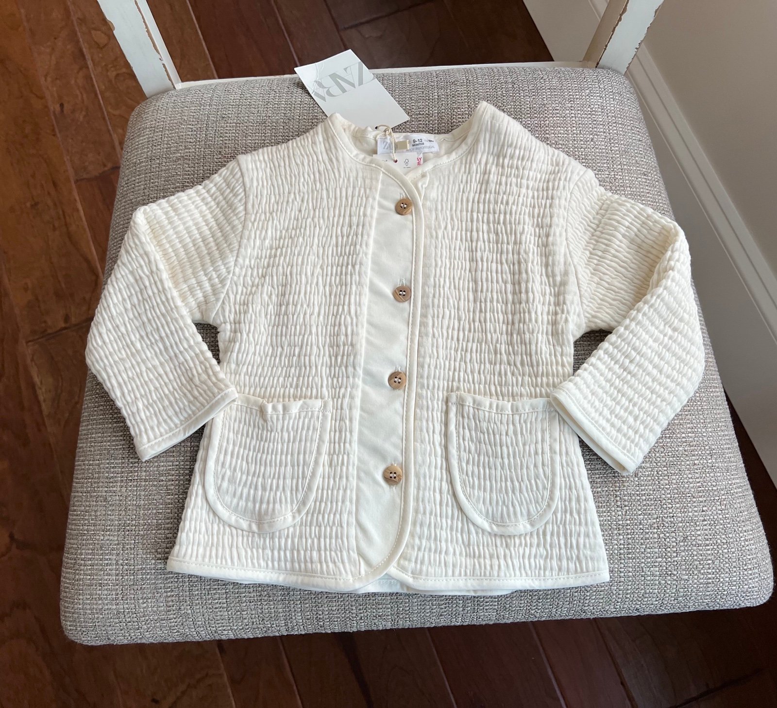 NEW ZARA COMBINATION TEXTURED JACKET