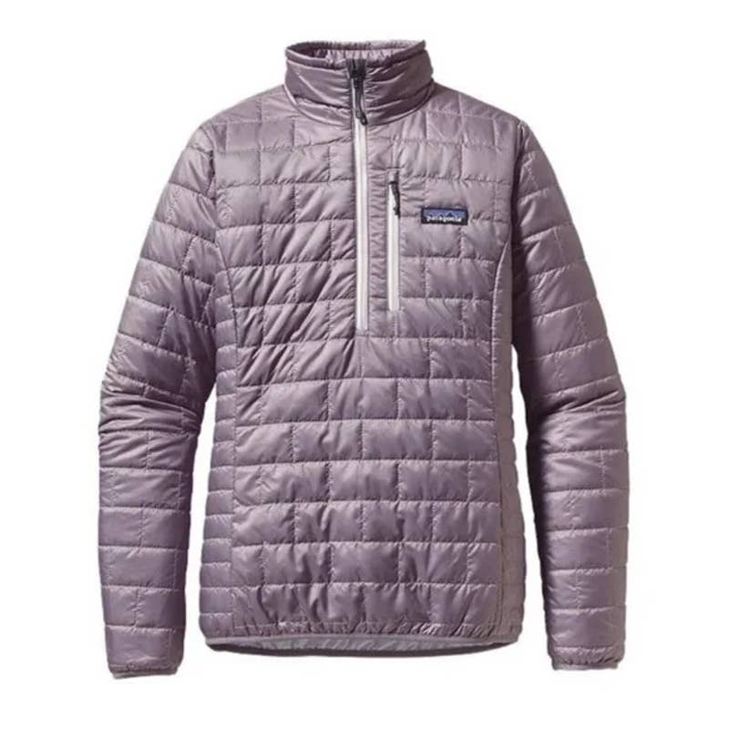 Patagonia Lavender Purple Nano Puff 1/4 Zip Pullover Quilted sold Puffer Size XL