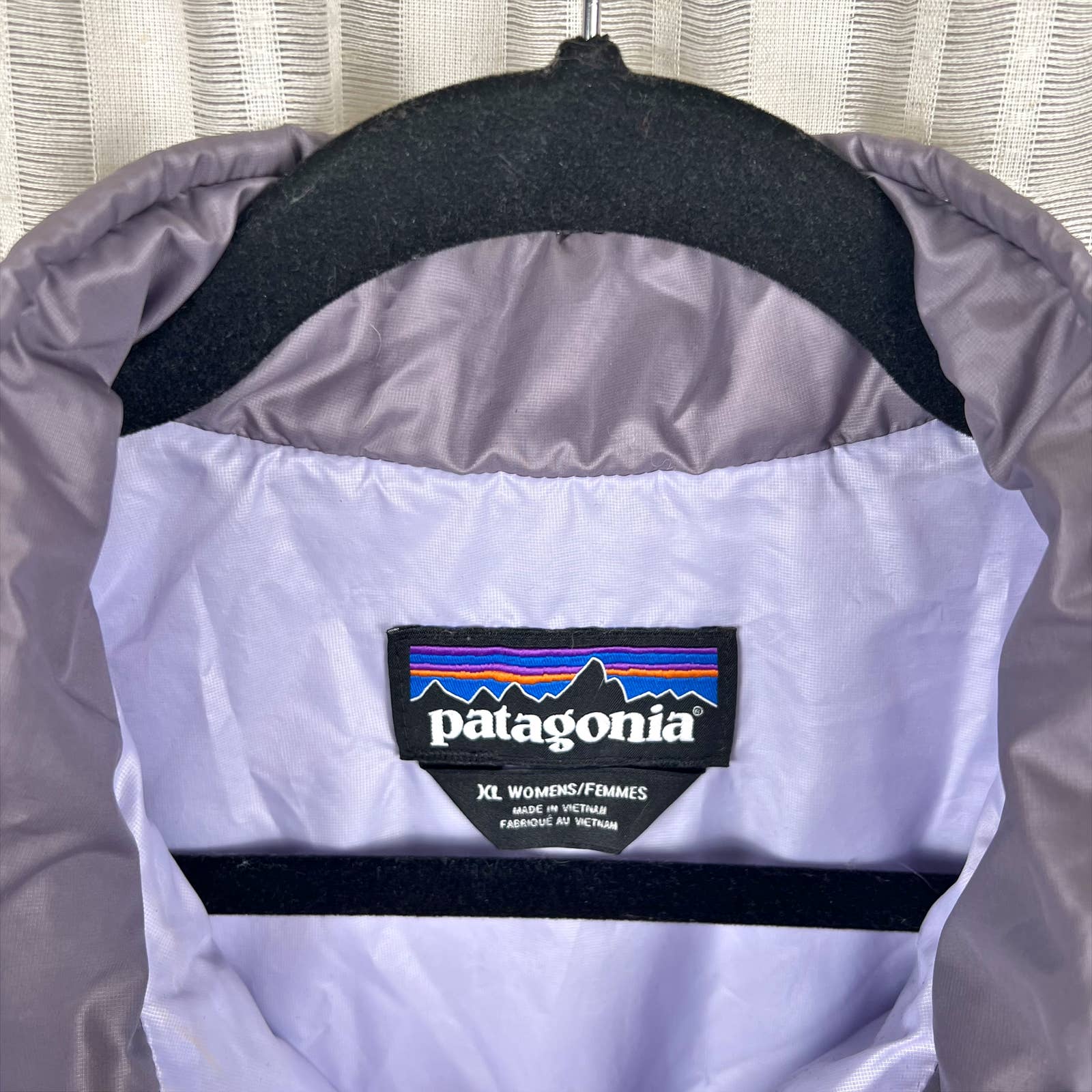 Patagonia Lavender Purple Nano Puff 1/4 Zip Pullover Quilted sold Puffer Size XL