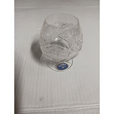 Vintage 1980's Bohemian Queen's Lace Brandy Glasses - Set of 6
