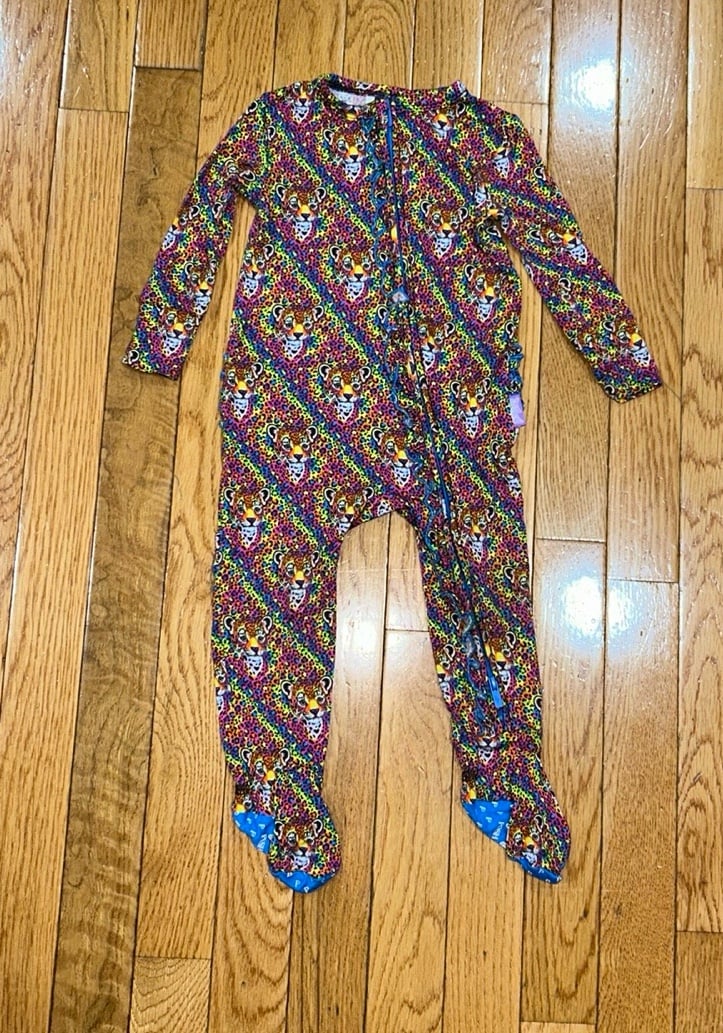 Like New Posh Peanut Lisa Frank Hunter Ruffled Footie-12-18M