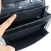 Vintage Ralph Lauren Black Embossed Crocodile Leather Crossbody Bag Retro Glam