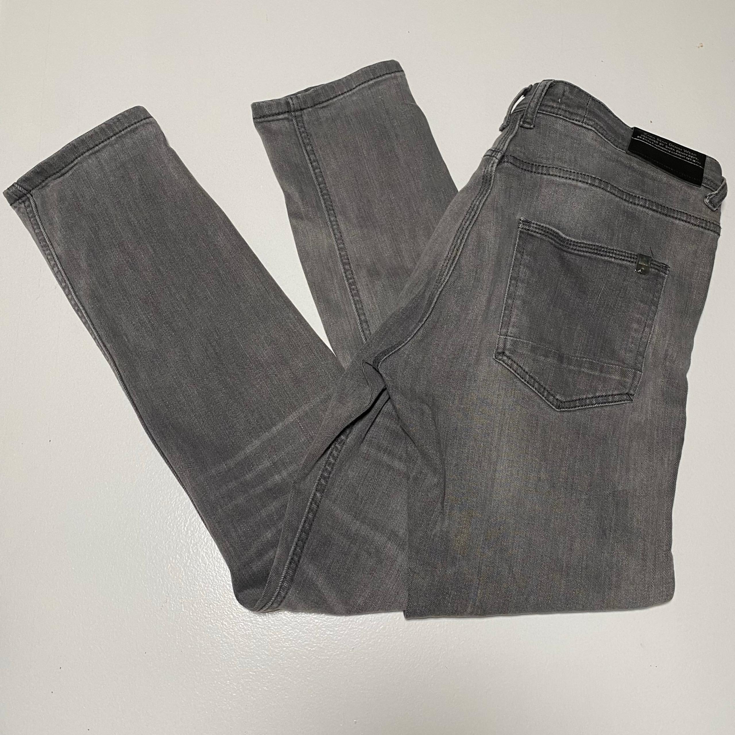 ZARA MAN 32” x 30” Gray Denim Jeans.