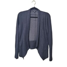 Eileen Fisher Charcoal Grey Open Front Cardigan