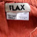 FLAX Orange 100% Linen Midi Skirt Size Small Relaxed Casual