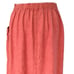 FLAX Orange 100% Linen Midi Skirt Size Small Relaxed Casual