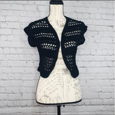 Sonoma Knit Shrug short cover black S