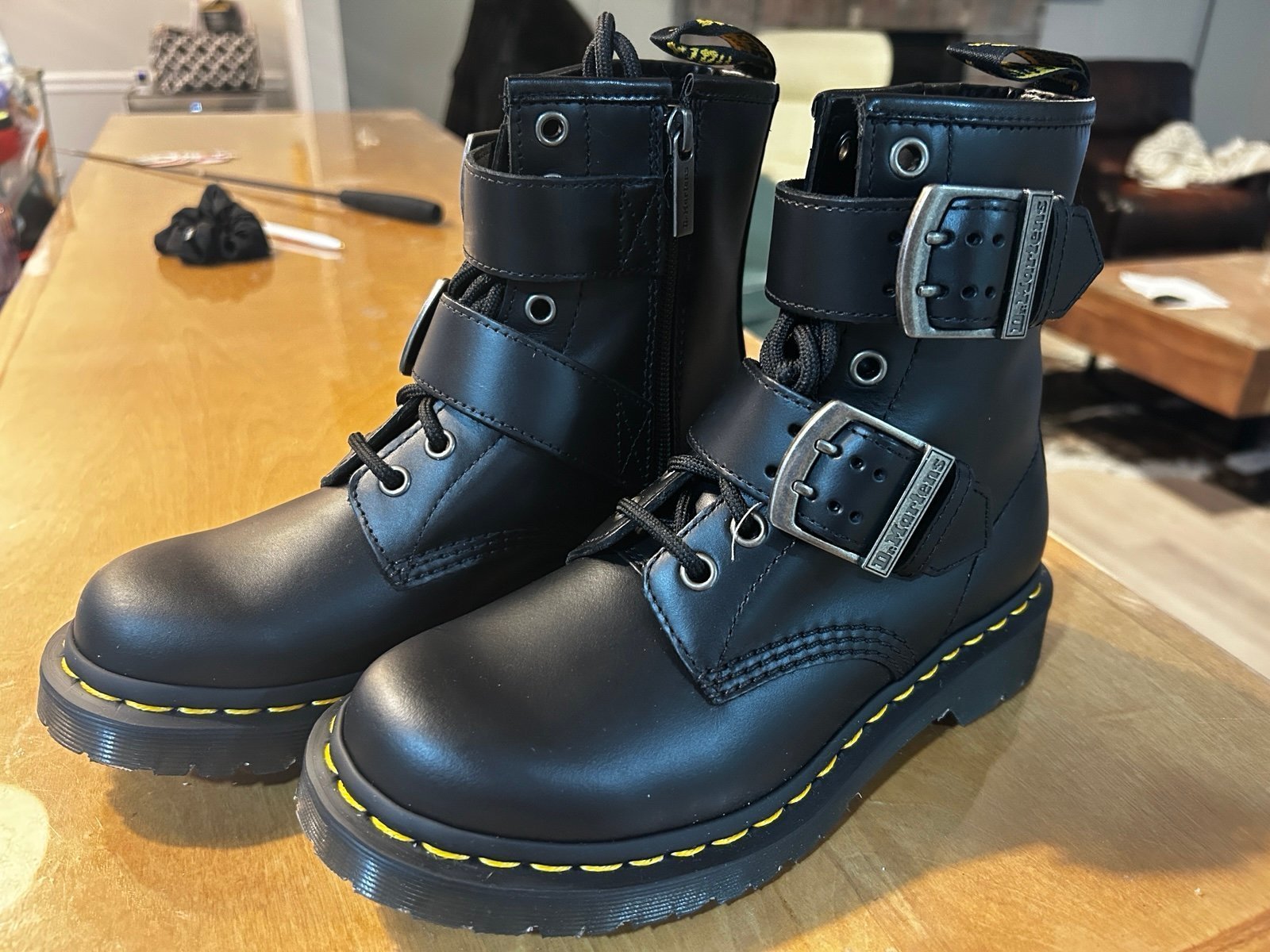 Dr.Martens 1460 Double Strap Zip Boot. Size 11 US Women’s.