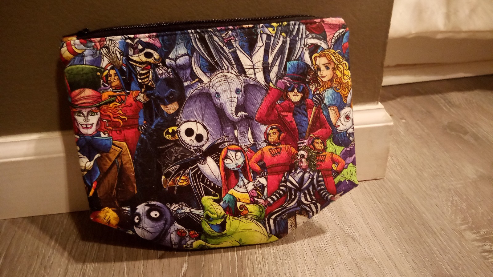 Tim Burton Handmade Makeup Bag