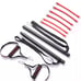 Professional Pilates Toning Bar Kit 60-180Lbs Resistance Bands Full Body