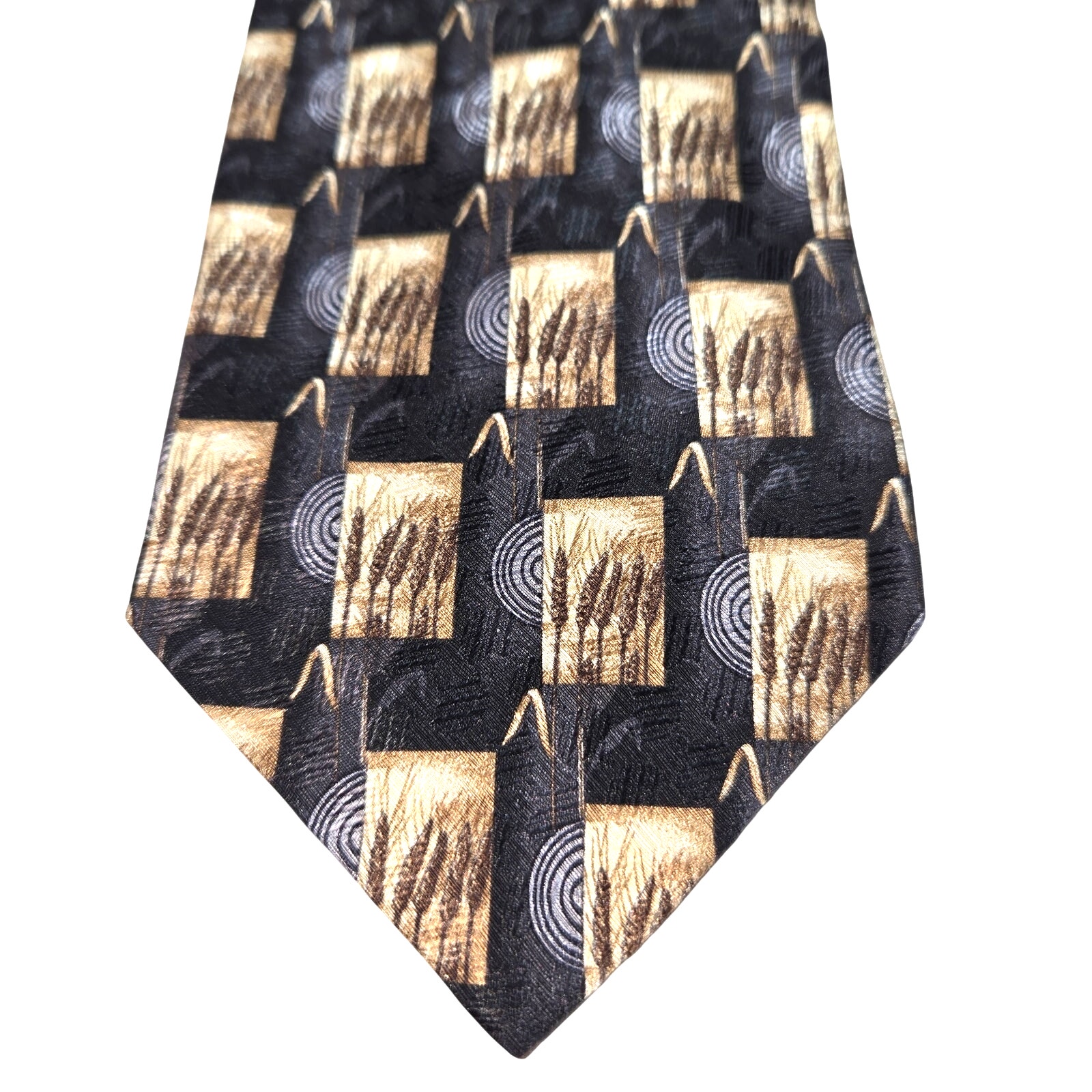 Ermenegildo Zegna 100% Silk Italian Luxury Fashion Tie 3 3/4 wide 60 long