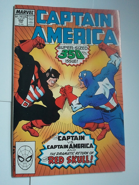 Captain America #350 NM vs The Captain John Walker USAgent 1st print Red Skull