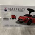 MASERATI Grandcabrio MC Kids Push Car RED Color Steering Wheel W/sound RARE