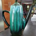 Blue Mountain Pottery Canada Green and Black Coffee Pot Teapot