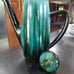 Blue Mountain Pottery Canada Green and Black Coffee Pot Teapot