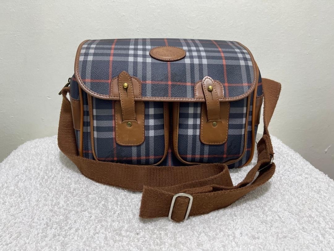 Burberry Haymarket Messenger Bag