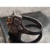 Vintage Sterling silver Citrine grape leaf ring size 11
