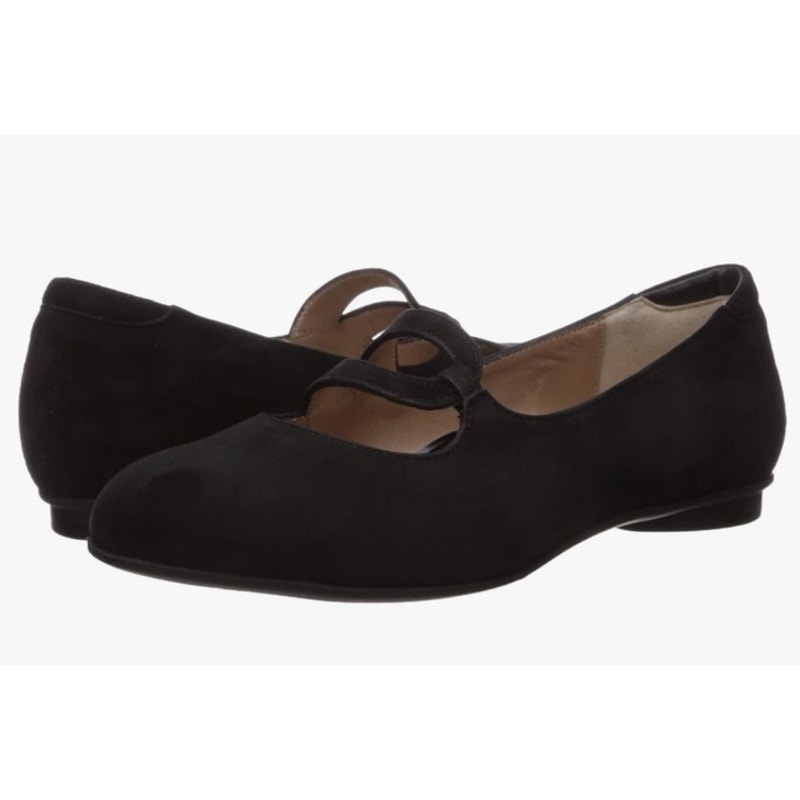 Beautifeel Womens Aline Black Suede Casual Lux Slip On Mary Jane Loafers Sz 42